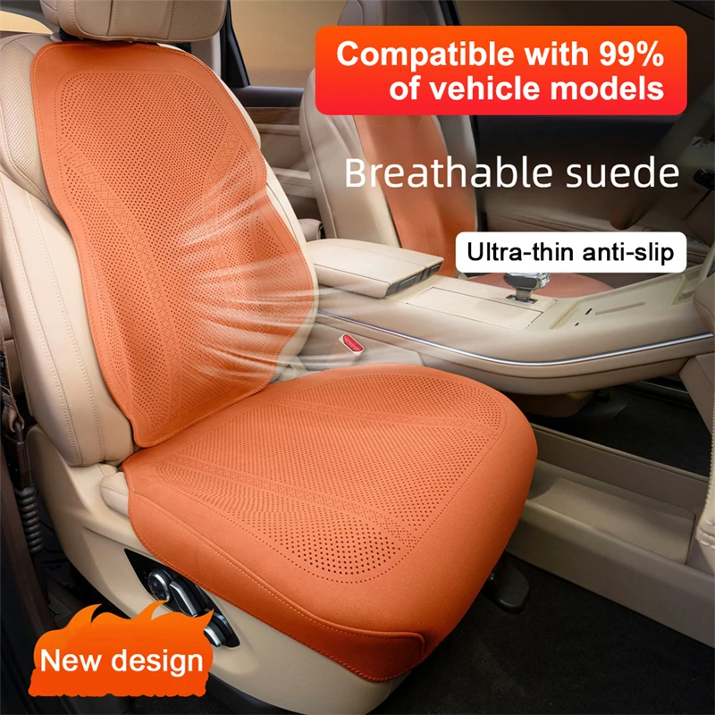 Universal Car Seat Cushion Leather Breathable Hole Summer Car Interior Car Seat Cover Four Seasons Automotive Parts
