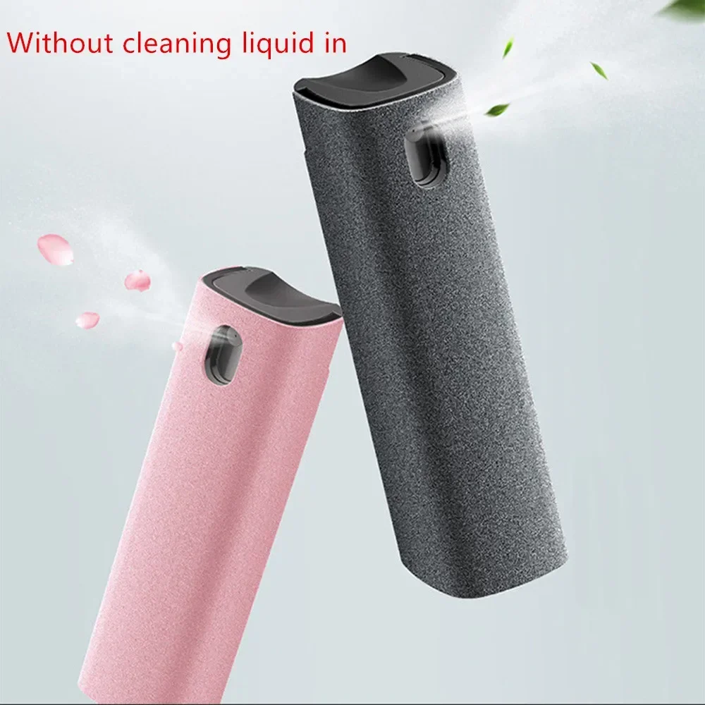 New 2 In 1 Mobile Phone Screen Cleaner Spray Bottle Microfiber Computer Dust Removal Cleaning Glasses Wipes Without Cleaning