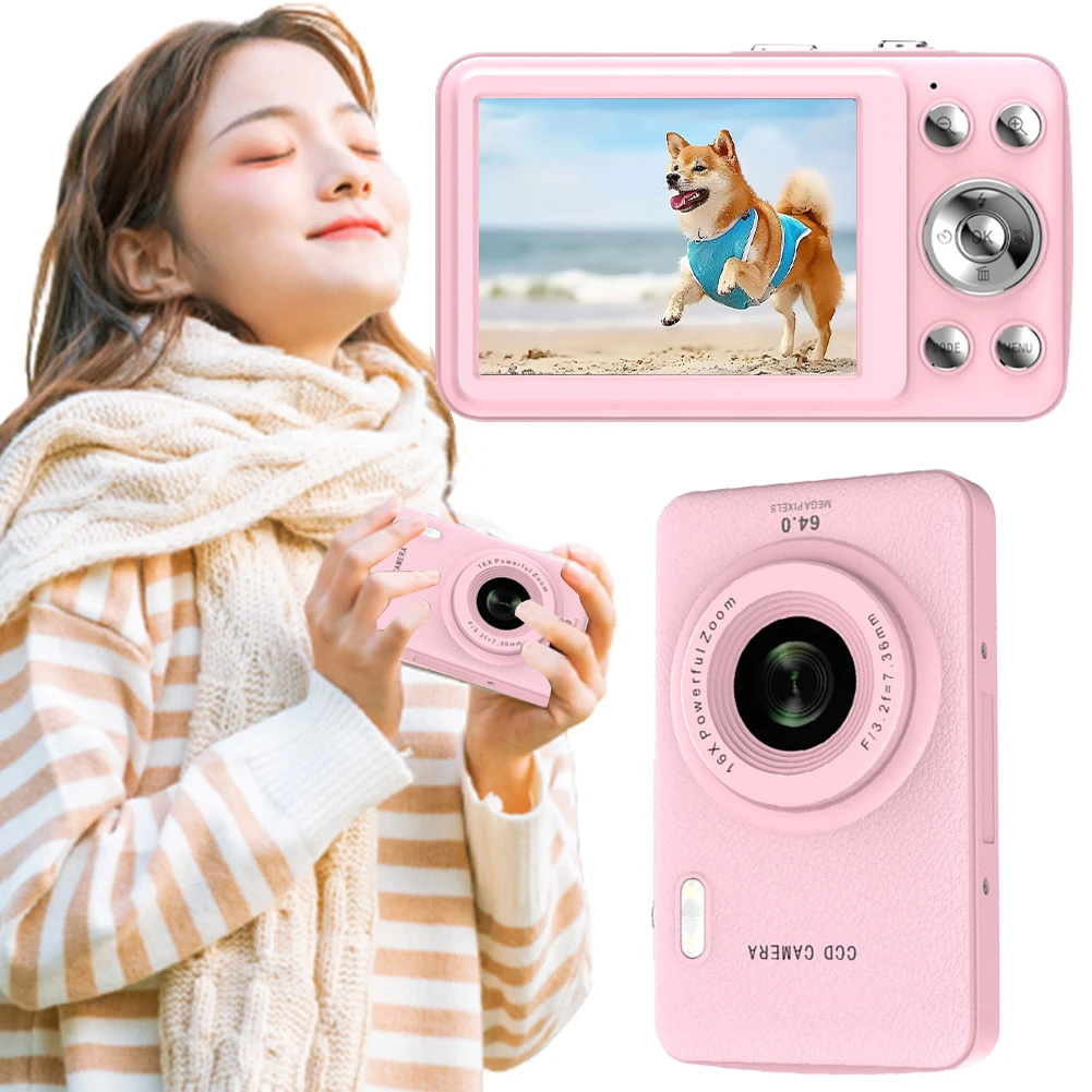 2.8Inch HD Screen Mini Digital Photo Camera with MP3 Music Player Digital Video Camera Toy 32GB SD Card for Boys Girls