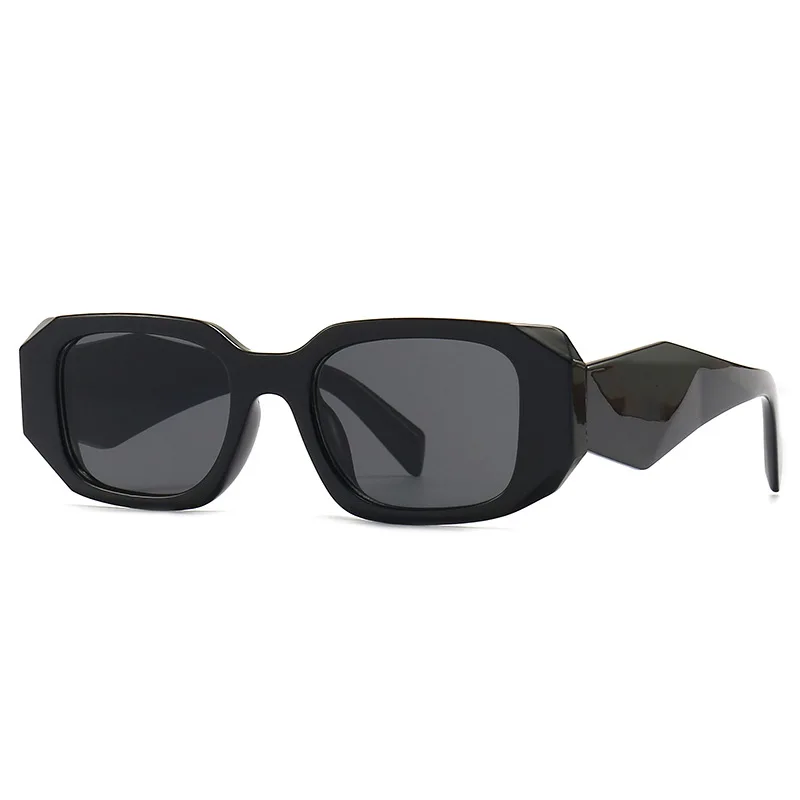 

The new European and American fashion trend small frame women's sunglasses square show modern street shot sunglasses