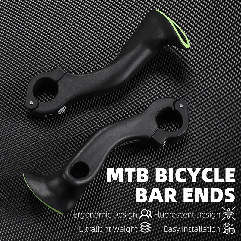 Image of WEST BIKING Lokaler Versand Fahrradgriff Ergonomischer Hilfsgriff Nachtleuchtendes Sicherheitsdesign Nylon-Griffe für Mountainbike-Lenker
