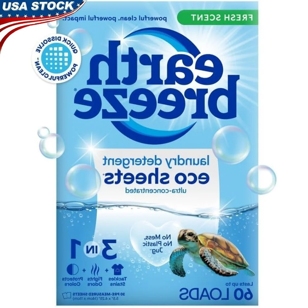 

Листы стирального порошка, экологически чистые, свежий аромат, 60 нагрузок, компактное мыло для путешествий, простое в использовании, для удаления пятен, запаха, гипоаллергенное