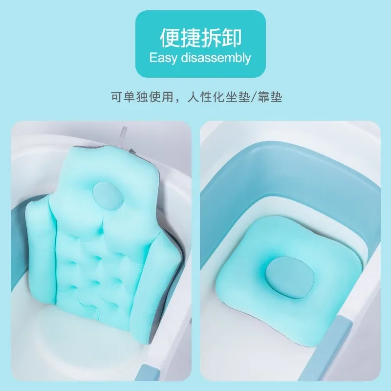 

Bestseller Household Bathtub Seat Cushion, Adult Bath Mat, Folding Tub Cushion, Bathtub Backrest, Adults Can Sit on The Bath Art