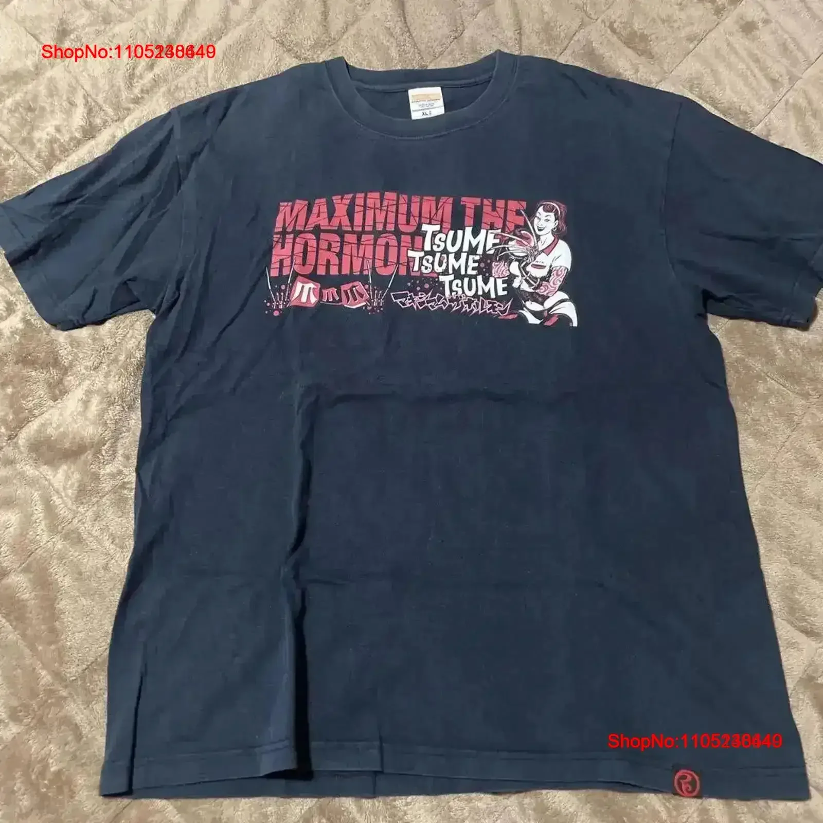 Rare Sizethe Hormone Nail Claws T Shirt Xl Live Tour vintage Washed fashion streetwear Breathable Soft Versatile Comfortable