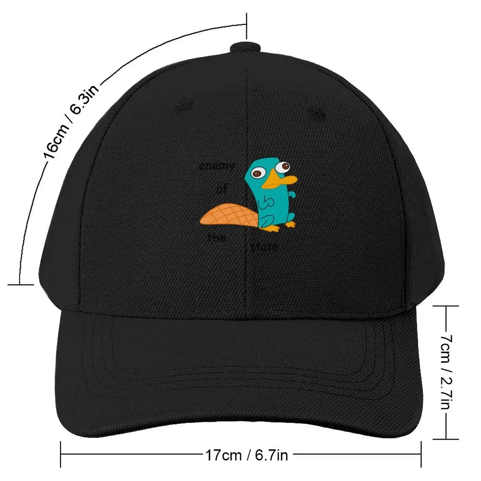 Perry the Platypus Enemy of the State Baseball Cap Hip Hop Luxury Hat Rave hiking hat Baseball For Men Women's