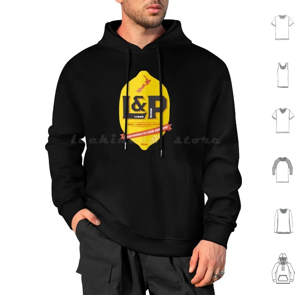 Lemon And Paeroa New Zealand Drink Design Hoodie cotton Long Sleeve Lemon And Paeroa Paeroa Lemon New Zealand Lemon