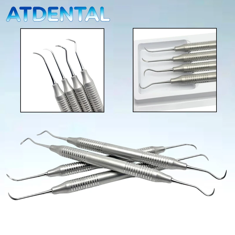 

Набор стоматологических инструментов из нержавеющей стали: двусторонний скалер для чистки зубов