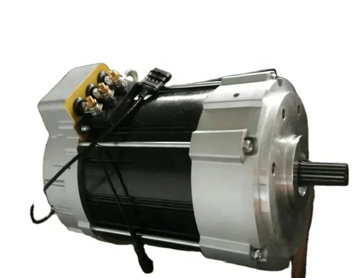 Motor de CA de 72V, 7,5 kW, funciona con controlador Curtis para EV