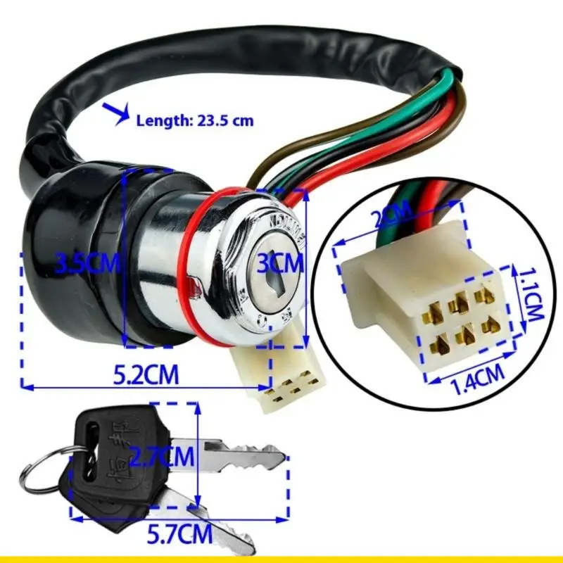 SZCH Metal Ignition Locking Construção à prova intempéries Início rápido para modelos GN125