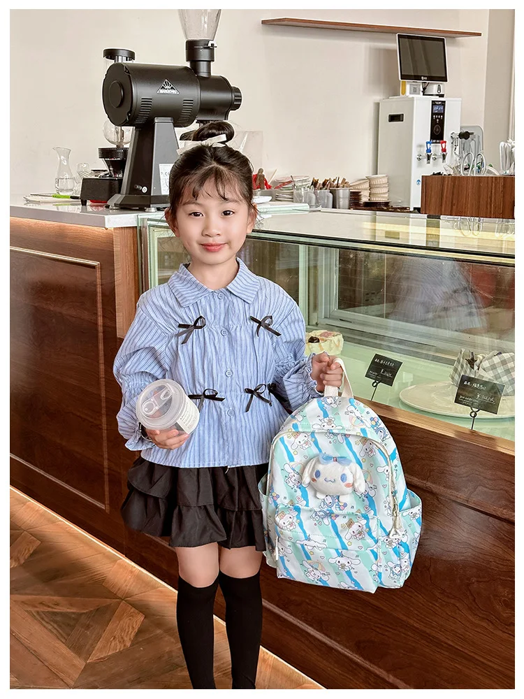 Kindergarten Kuromi Backpack Snoopy Girls School Bags/ Kawai Cartoon Kids Satchel School Stationery Gifts