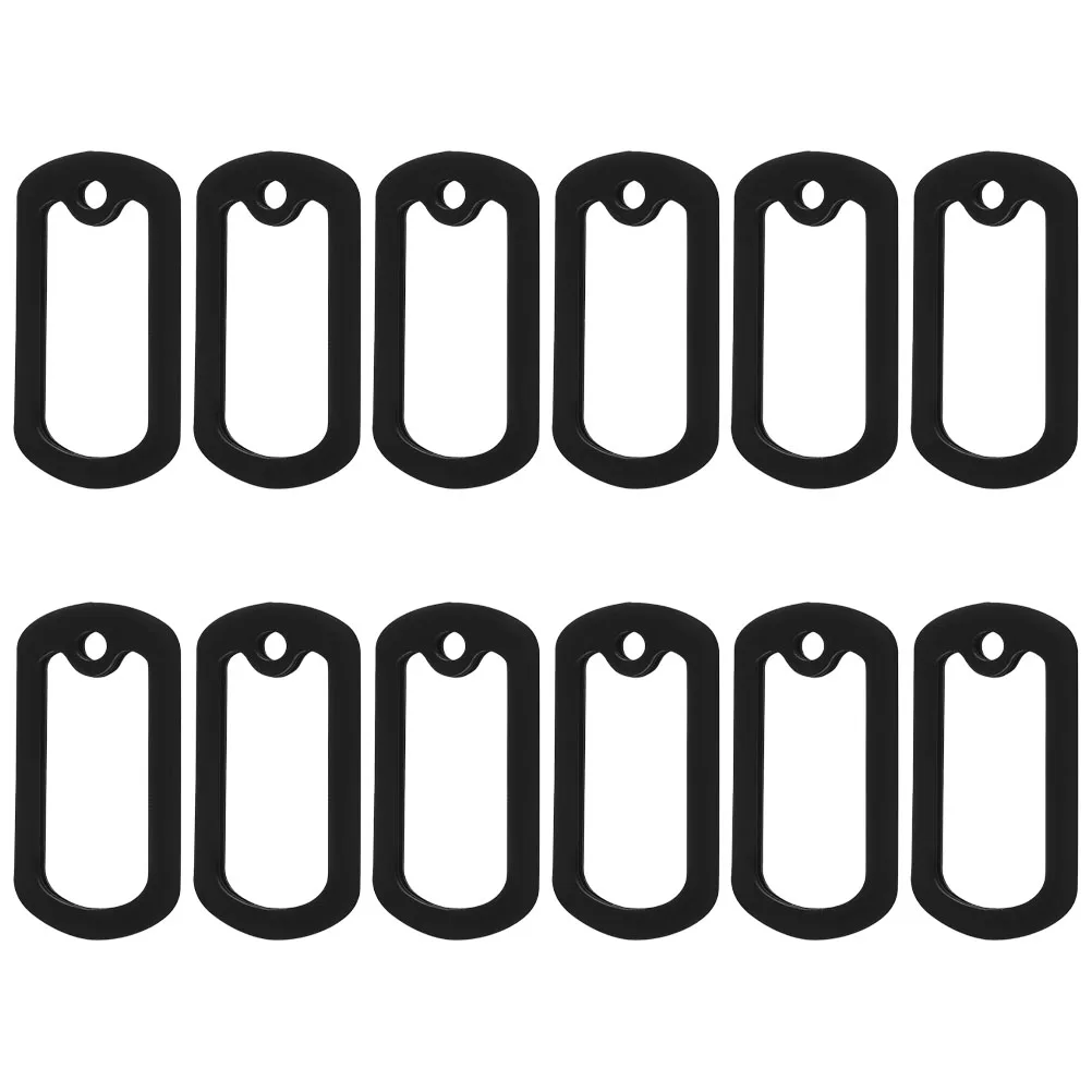 

12pcs Dog Tag Silencers Silicone Pet Tag Protector Noise Reduction Sleeve Covers For Id Tags Lightweight Pet Accessories Case