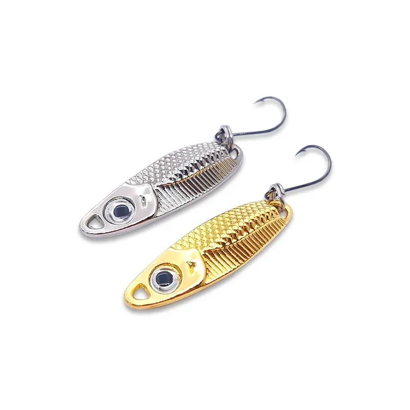 New 1pcs Lure Spoon Fishing Lures Pesca Wobblers Spinner Baits Shads Sequin Metal jigging For Carp Fishing Topwater Isca Bass