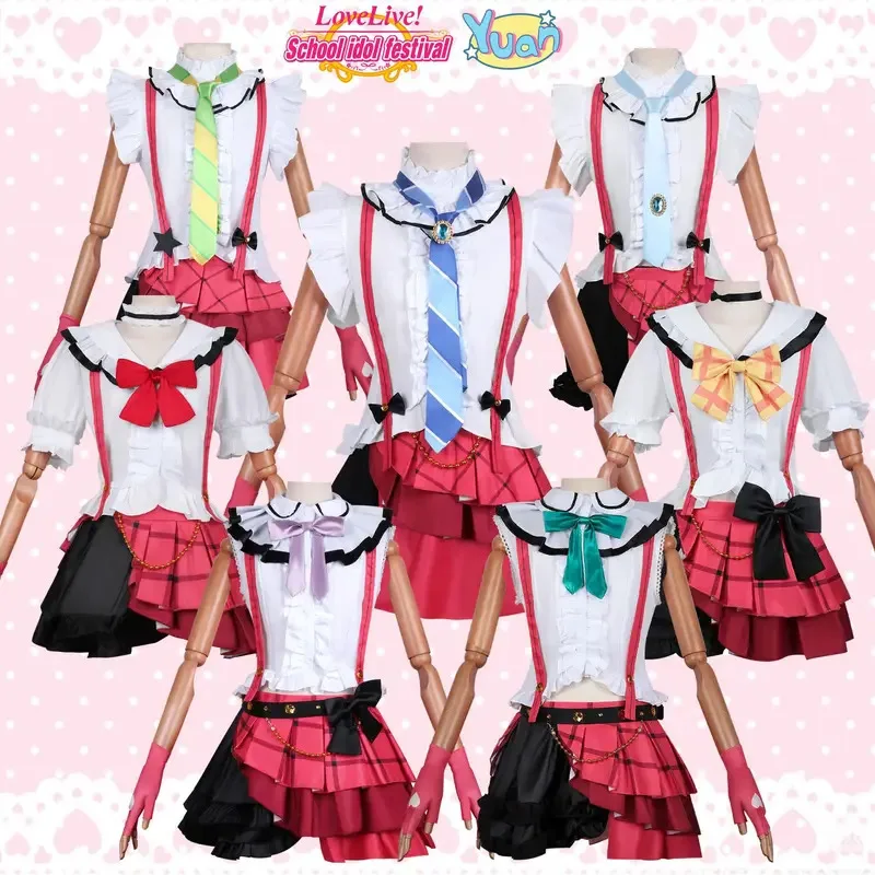 

Love Live Summer Skirt School Idol Minami Kotori Sonoda Umi Hoshizora Rin Cosplay Costume Shirt Cake Skirt Outfit for Women Girl