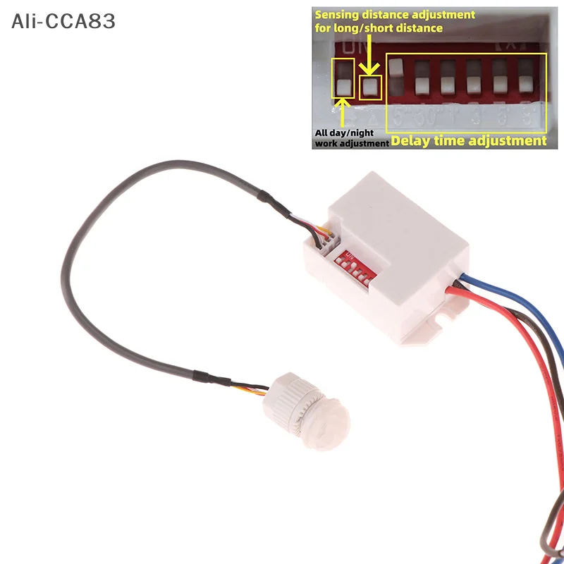 

1 Piece PIR Sensor Detector 360° Mini Recessed PIR Ceiling Occupancy Motion Sensor Detector Light Switch For Home Hotel