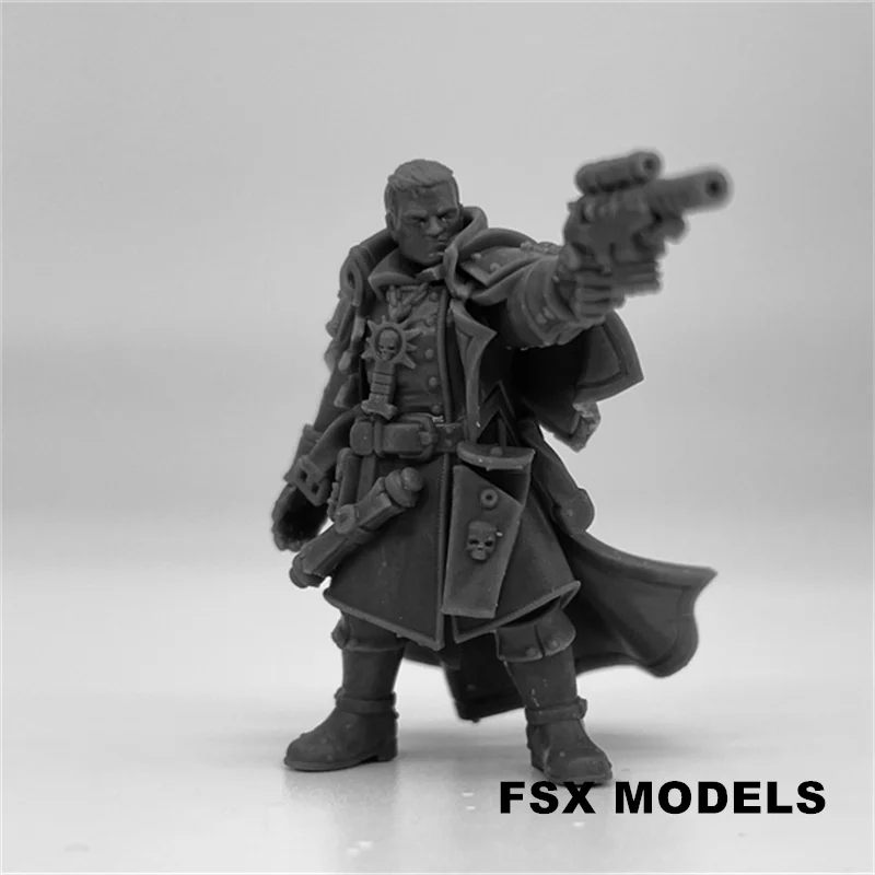 الراتنج نموذج عدة من محاكم التفتيش قتل فرقة ، مصغرة الطاولة ، ألعاب الحرب ، شخصيات الجندي غير مصبوغ ، 28 مللي متر مقياس