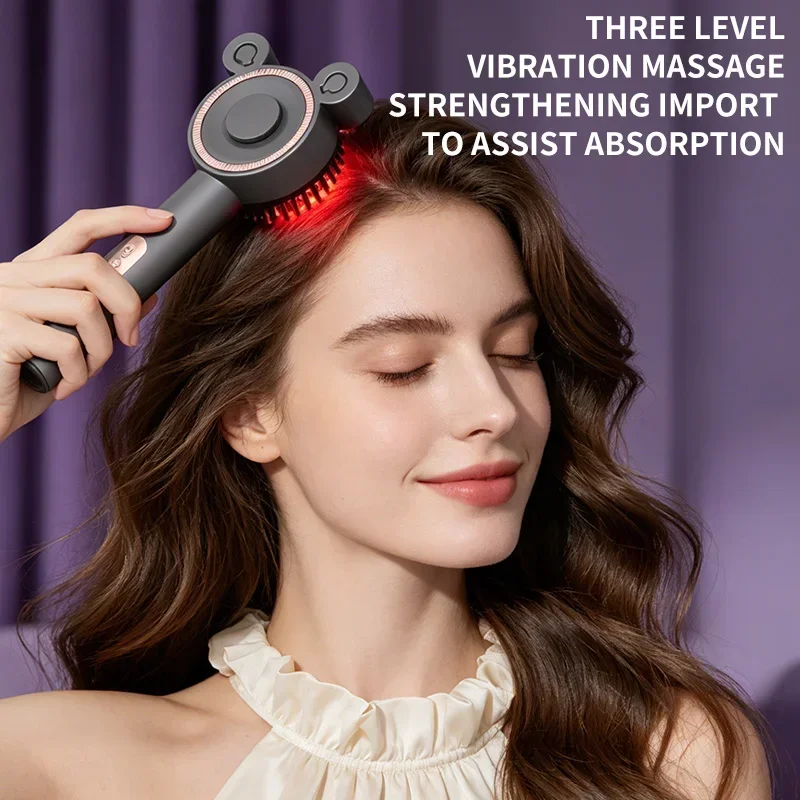 Electric Spray Hair Massage Comb, Portable Electric Scalp Massager, Suitable for Home and Travel