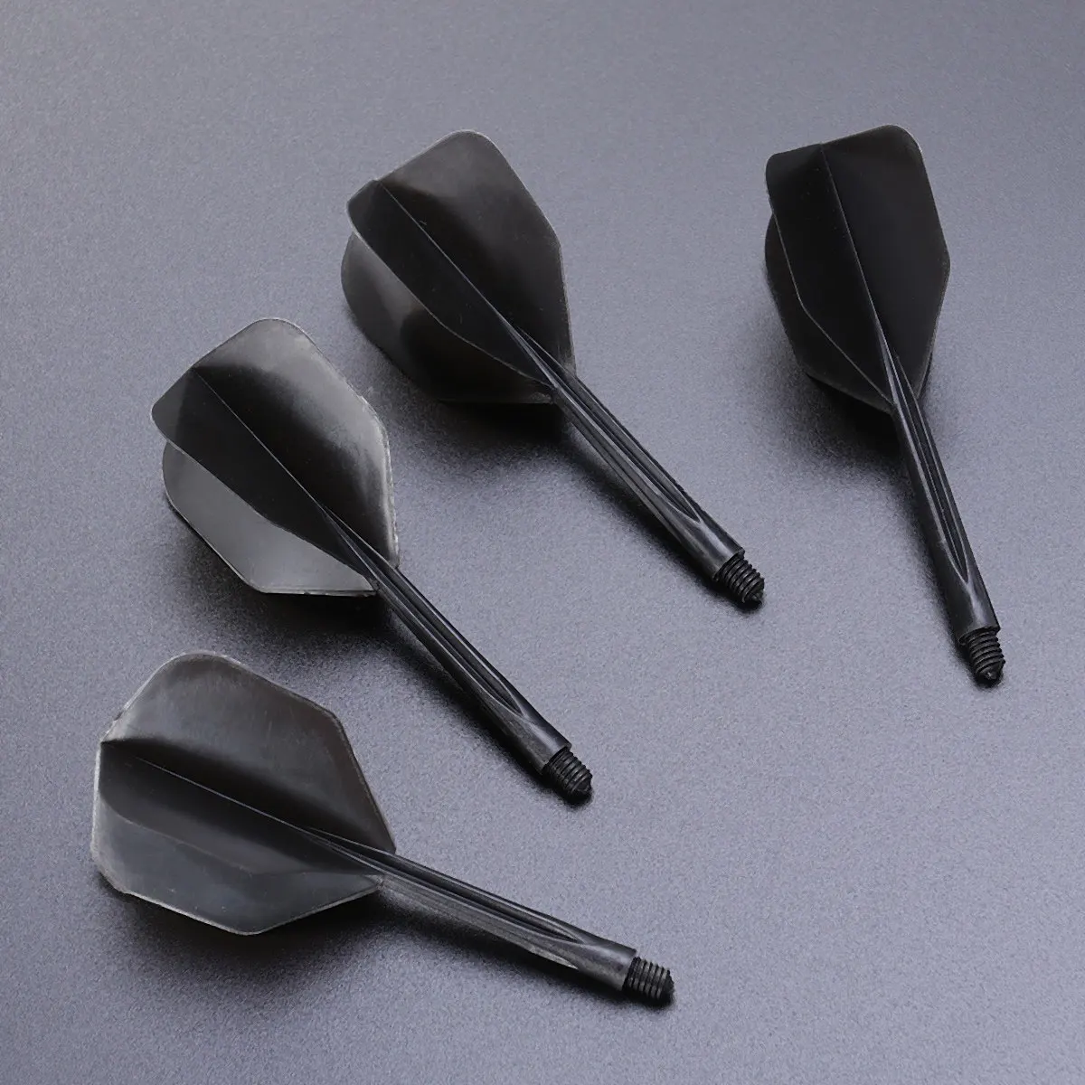 4Pcs Dart Tail Wings Fine Thread Transparent Plastic Flights for Indoor Outdoor Dart Sports Accessories Balance Stability