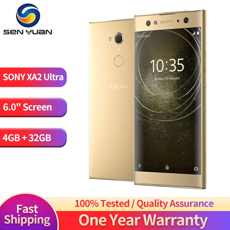 Sony Xperia XA2 Ultra 4G LTE Original Unlocked Smartphone Android Octa Core RAM 4GB ROM 32GB 6.0