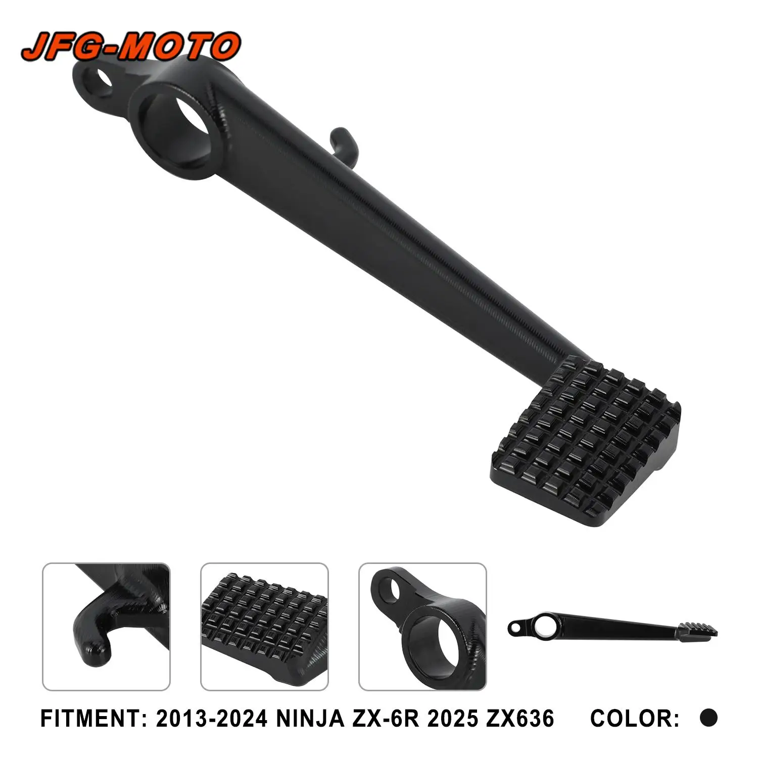 

Задний ножной тормозной рычаг, аксессуары для мотоциклов с ЧПУ для Kawasaki NINJA ZX6R 2013-2024 ZX636 2025 Moto Street Bike, алюминий