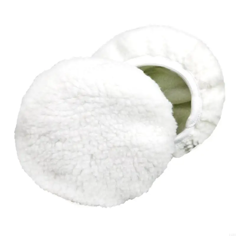 D5BE Dụng cụ làm sạch ô tô Đánh bóng Bonnets Faux Wool Đánh bóng đĩa Sáp Bonnet