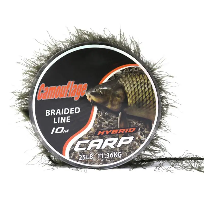 10m Imitation Waterweed Fishing Lines 25LB/35LB Realistic Waterweed Carp Fishing Wire Multifunctional Binding Fish Lines