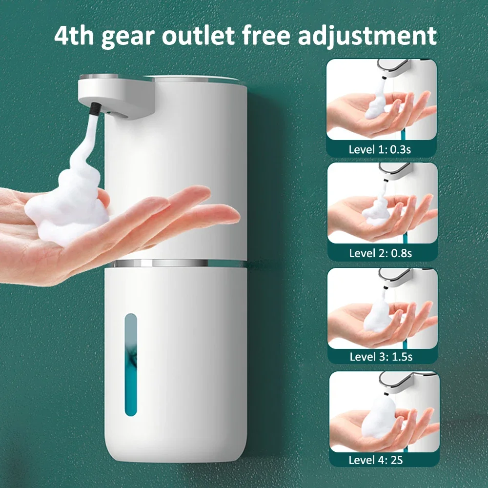 Dispensador de sabão de espuma automática para cozinha e banheiro, Smart Infrared Touchless Hand Washer, 2 anos de garantia, 380ml, 2Pcs