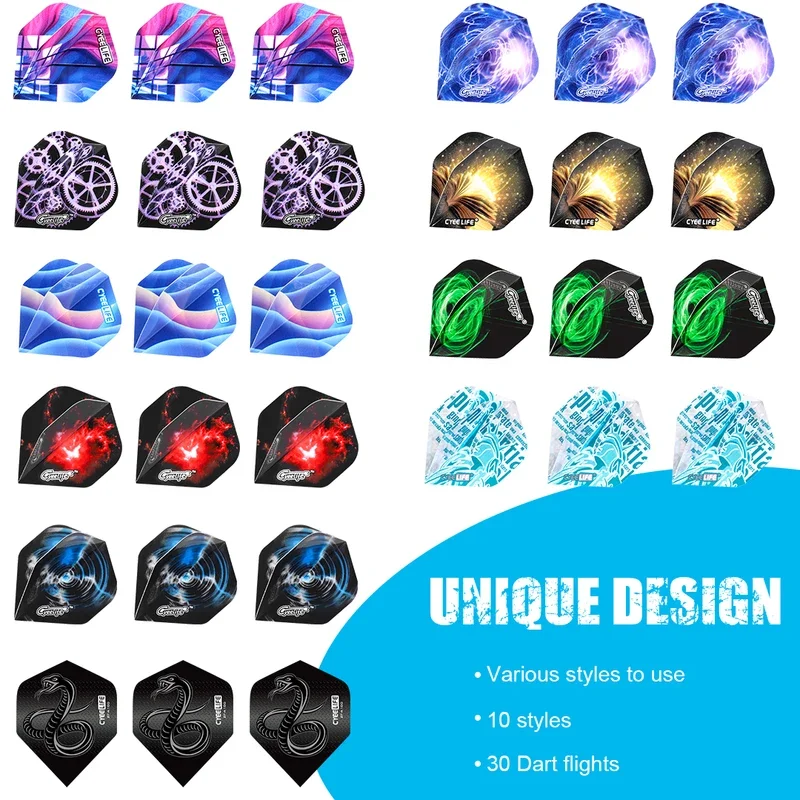 1 Set Dart Set Multiple Styles Darts Flights Professional Darts Soft Plastic Tips Set For Electronic Dartboard Accessories