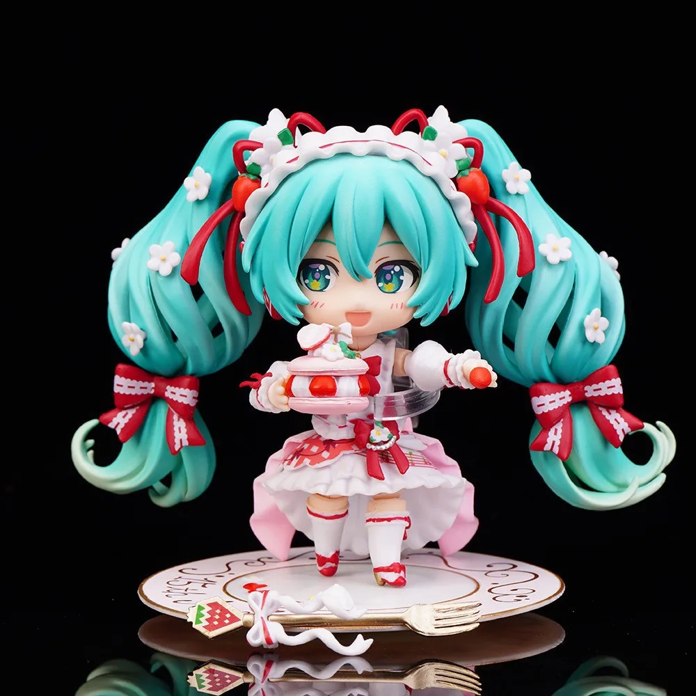 Q-الإصدار Nendoroid Hatsune Miku Yuki الكلب ذو الأذنين الكبيرة على نموذج عرض صندوق هدايا عيد الميلاد #3