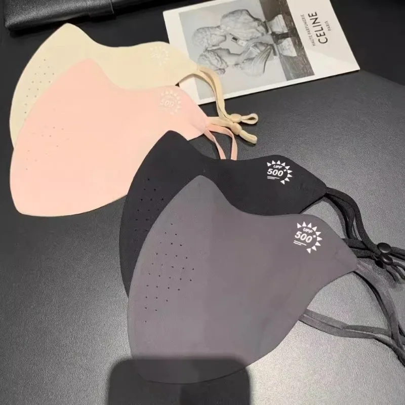 حماية زاوية العين من الحرير الجليدي قناع واقي من الشمس عالي القيمة أنثى ثلاثية الأبعاد مجسمة ظلة للأشعة فوق البنفسجية أقنعة الصيف