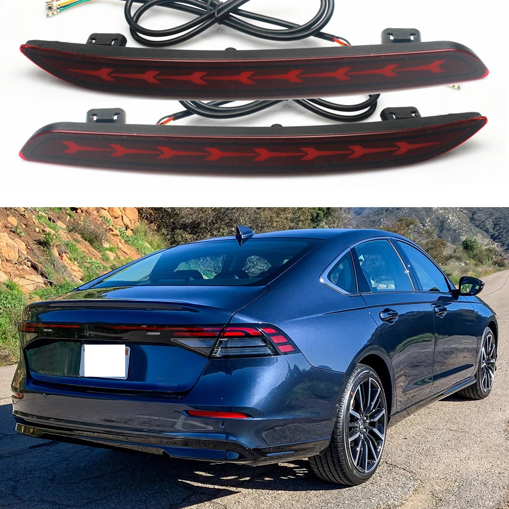 

Car Accessories LED Rear Bumper Tail Light Brake Lamp with Turn Signal Accessories Assembly For Honda Accord 2023 2024