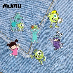 2024 New Monsters Ink Lapel Pin House Funny Acrylic Brooches Handmade Epoxy Jewelry Shirt Bag Badge