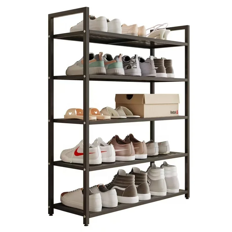 

Simple Modern Metal Shoe Rack with Multiple Layers for Living Room Home Dormitory or Rental House Storage-Space-Saving Design