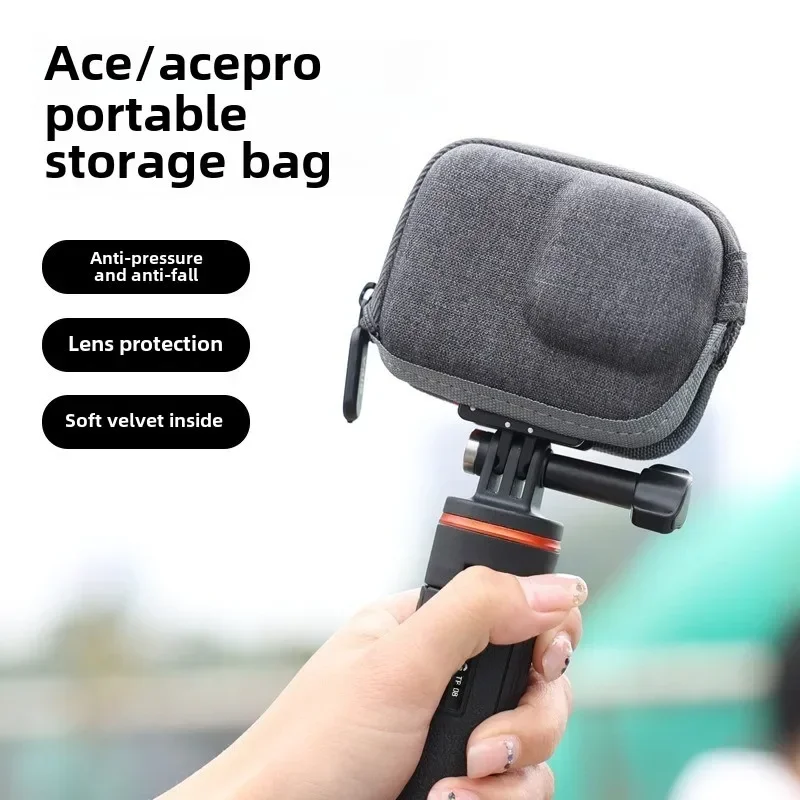 Action Camera Storage Bag for Insta 360 Ace/Ace Pro GoPro 12/11/10/9/8 Mini Carry Case Lens Boby Protection Accessories