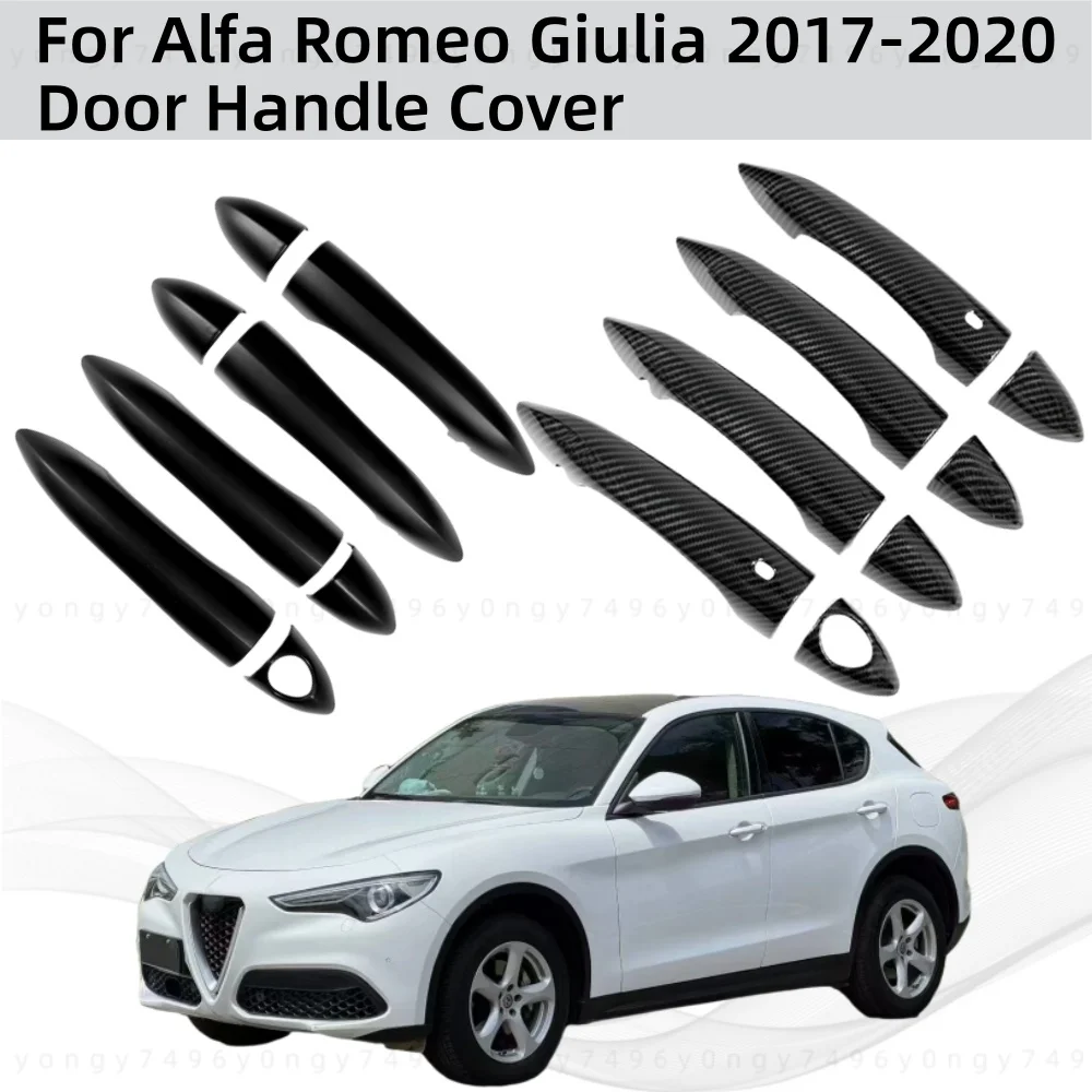 

Car Decoration Accessories Stickers Door Handle Cover Trim Paste Style Upgrade For Alfa Romeo Giulia 2017 2018 2019 2020