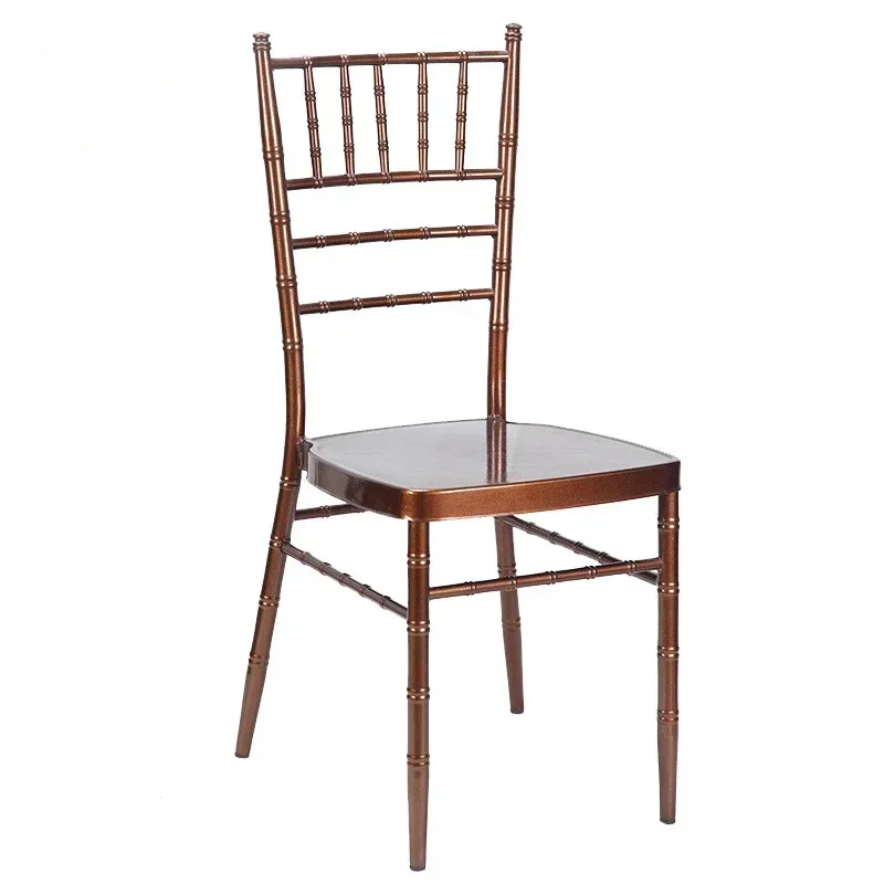 Wholesale a large number of hardware banquet  joint chairs, event celebrations, gold silver iron bamboo joint dining chair