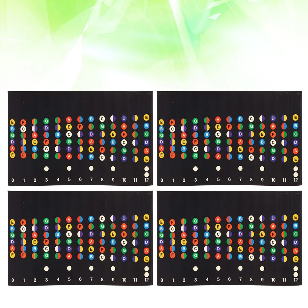

5pcs Guitar Fretboard Notes Stickers Transparent Adhesive Scale Markers For Acoustic Electric Classical Guitar Beginners