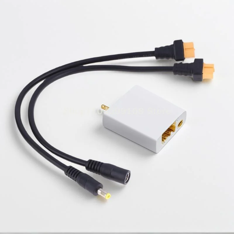 لا مثيل لها 15AWG XT60 ذكر/موصل سالب إلى كابل محول الطاقة DC5521/DC5525