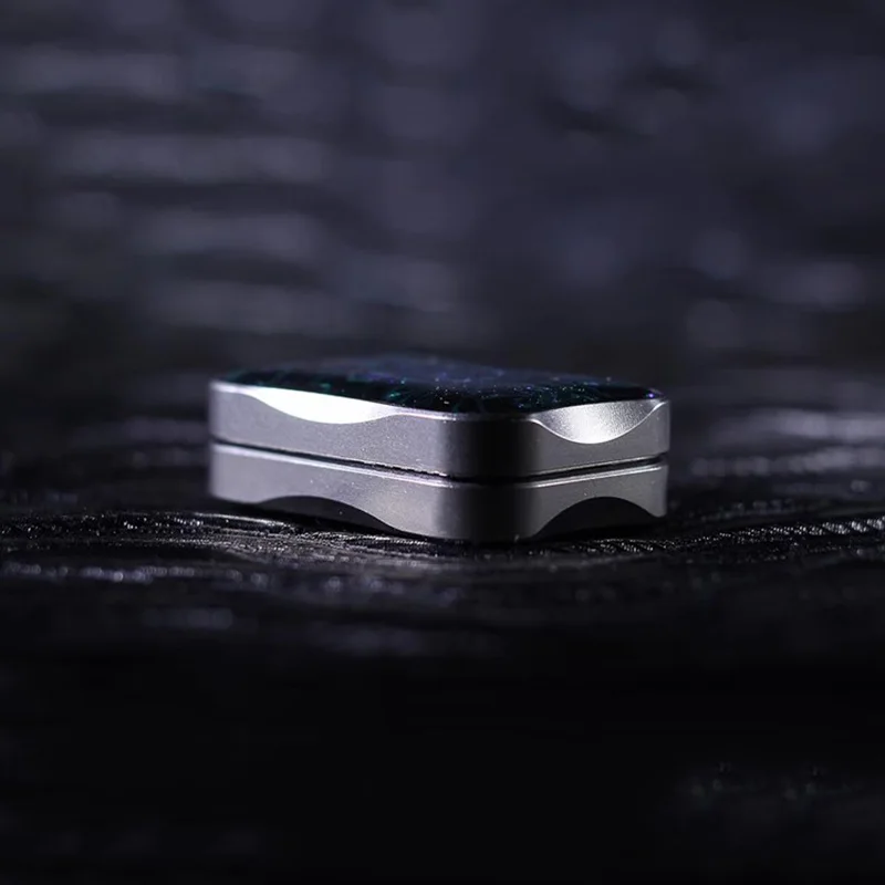 Paon Aura sable flottant Fidget curseur métal soulagement du Stress jouets soulager l'anxiété EDC Fidget Spinner poussant curseur jouets de bureau