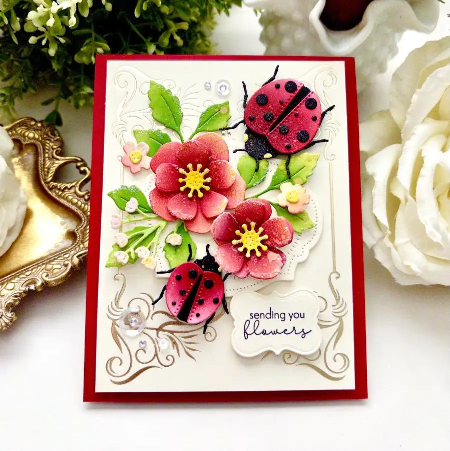Papertrey Ink Wildflower Wreath Dad Build-a-Bumblebee Build-a-Briefcase Metal Cutting Stamp DIY Handmade Photo Album April 2026 view 4