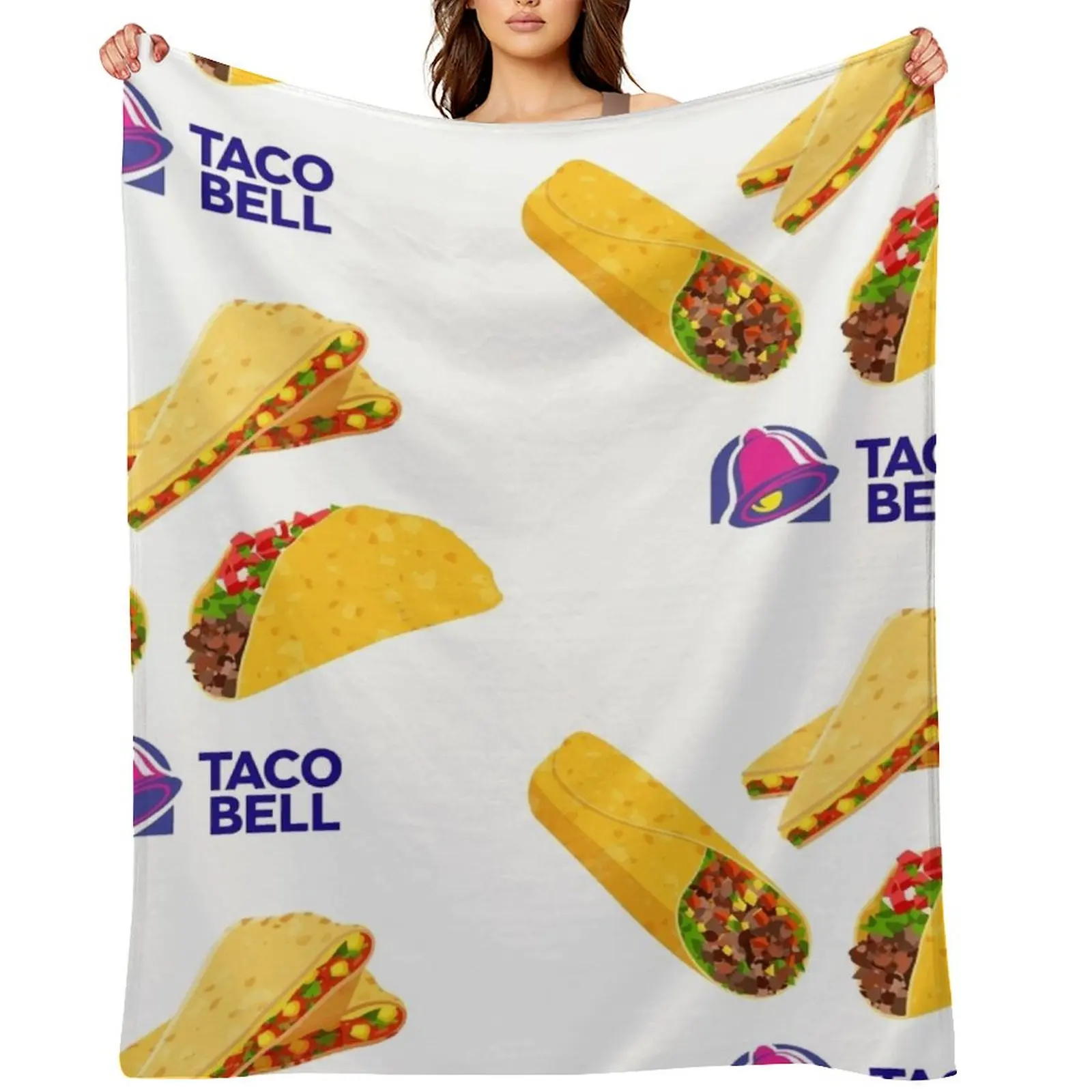 

Taco Bell Taco Burrito Quesadilla Essential Throw Blanket cosplay anime Soft Beds Travel Sofa Throw Blankets