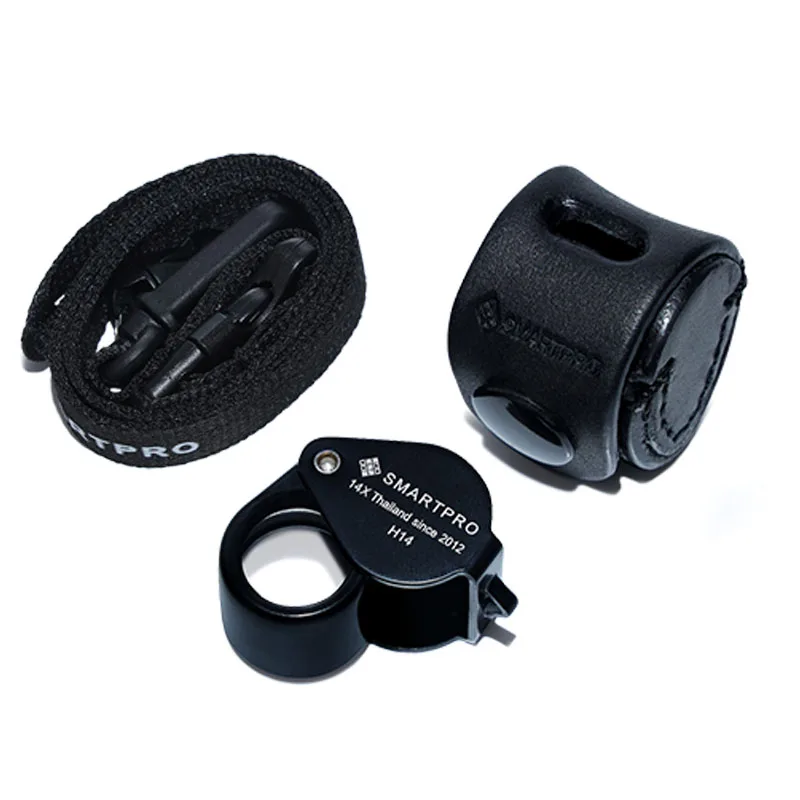 SmartPro H-14 Professional-Grade 14x Triplet Jewelry Loupe Diamond Inspecting High-Precision Clarity For Gemologists, Jewelers