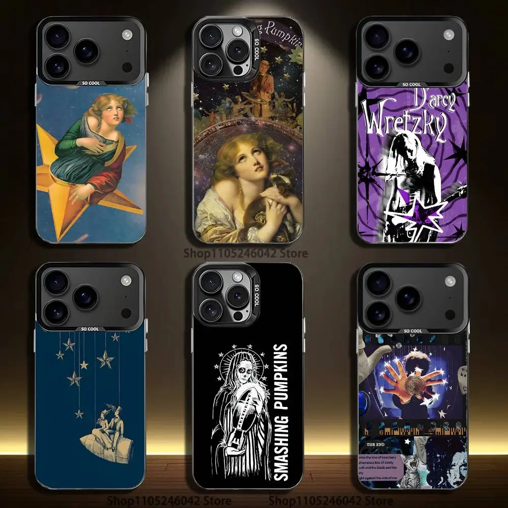 

The S-Smashing P-Pumpkins Black Matte Shockproof CoverPhone Case For iPhone 17,16,15,14,13,12,11,Pro,XS,Max,Plus,Mini,SE4,E