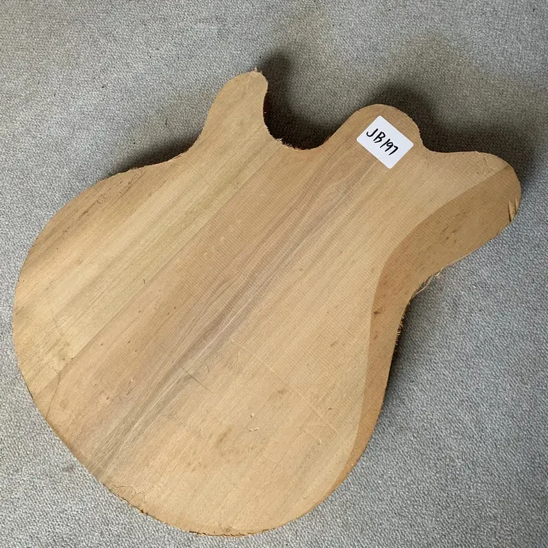 jB197 Uncut Raw Materials Solid Wood ST Electric Guitar Body Unfinished No Paints Right Hand Wood Dirty And Scar