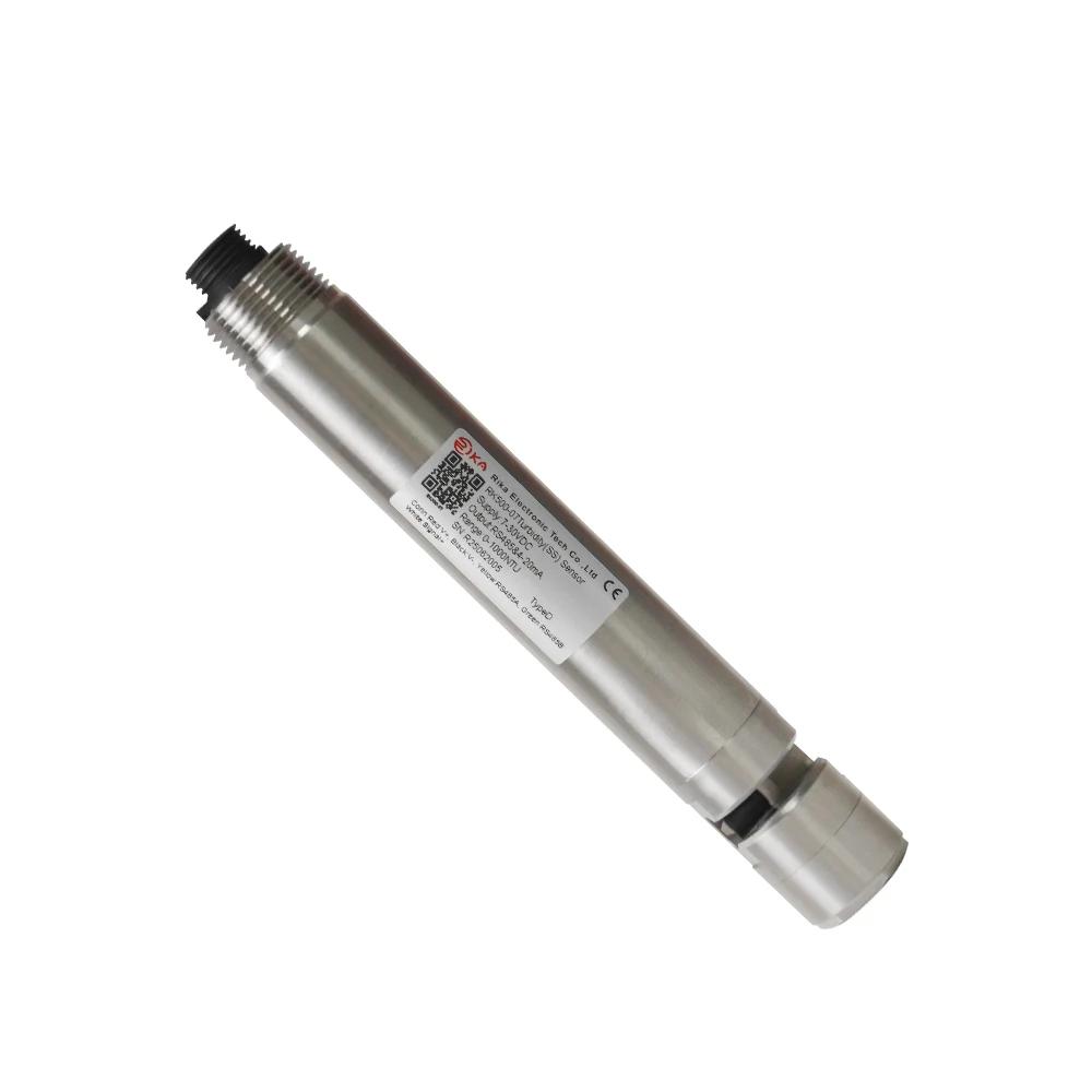 500-07 Liquid Turbidity Sensor 4-20mA Output IP68 Stainless Steel OEM Automatic Cleaning Brush for Tank/Pipe Water Monitoring