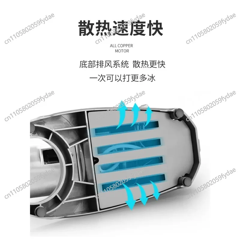 Ice Shaver Machine for Street Vendors: Shaved Ice, Ice Pops, and Soft-Serve Ice Cream Machine - Compact Home Use