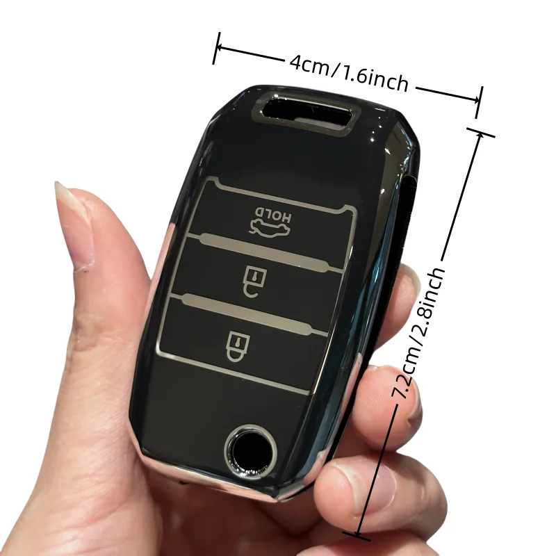 Key Fob Cover for KIA RIO 3 K2 Ceed Cerato K3 K5 Sorento Sportage Soul K4 Picanto Optima Forte Stinger Keyring Car Keychain