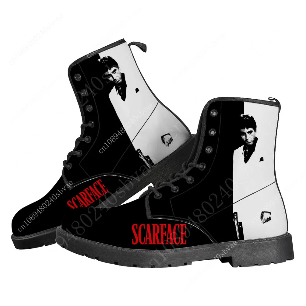 Scarface Boots Mens Womens Teenager Shoes Casual Boot Hot Movie Outdoor Light High Quality Couple Print on Demand Customize Shoe