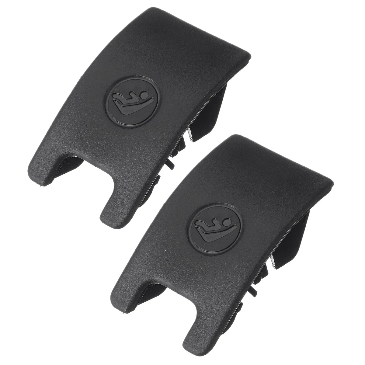 2PCS Car Rear Child Seat Anchor Isofix Slot Trim Cover Button for AUDI A4 B8 A5 8T0887187 Isofix Regulator Cover Black