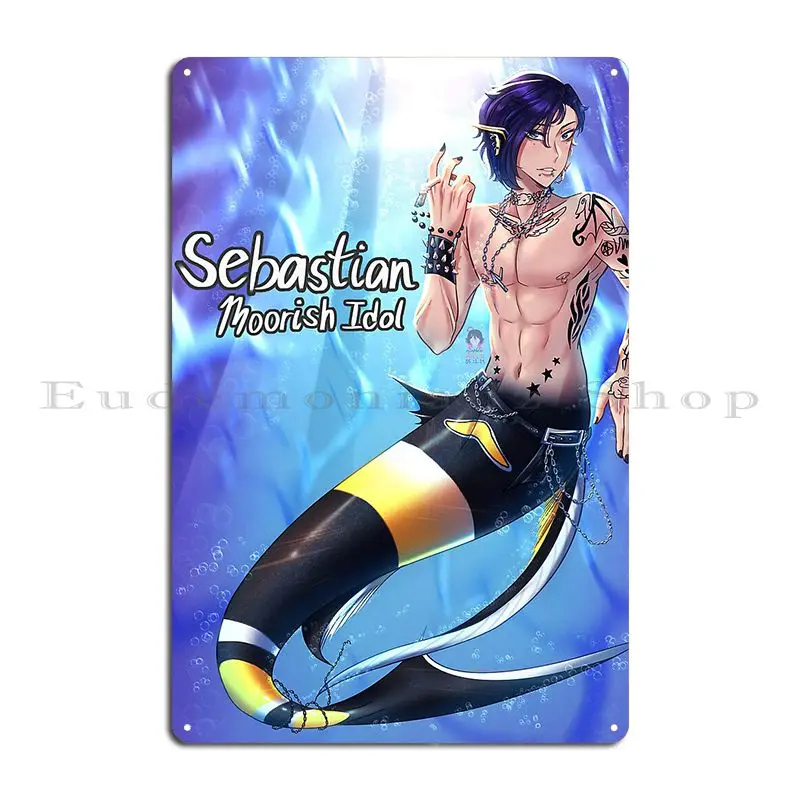 Stardew Valley Mermaid Sebastian Asophia Mills Metal Plaque Poster Vintage Customize Pub Designing Living Room Tin Sign Poster