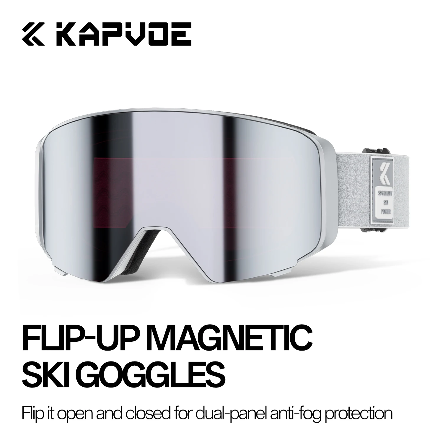 

Kapvoe Hot Photochromic Snow Goggles Men Ski Goggles Winter Snowmobile Snowboard Anti-Fog Mask for Women UV400 Sports Glasses